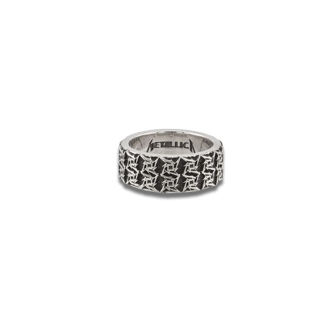 Ninja Star Silver Ring - Size 9, , hi-res